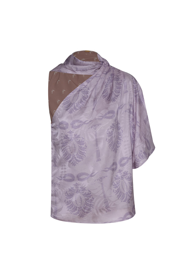 Chiminango Jacquard Blouse / Lila Exclusive